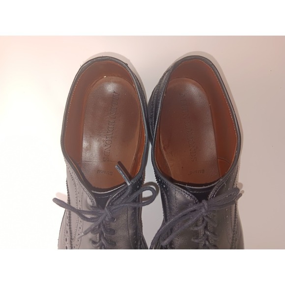 Allen Edmonds Strand Cap Toe Oxford Sze 14 Black Brogue Dress Shoes Made in USA main image 8